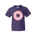 thumbnail image 1 of Inktastic Pink Donut, Donut With Colorful Sprinkles, Frosting Youth T-Shirt, 1 of 5