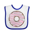 thumbnail image 1 of Inktastic Pink Donut, Doughnut, Glaze, Icing, Frosting Boys or Girls Baby Bib, 1 of 4