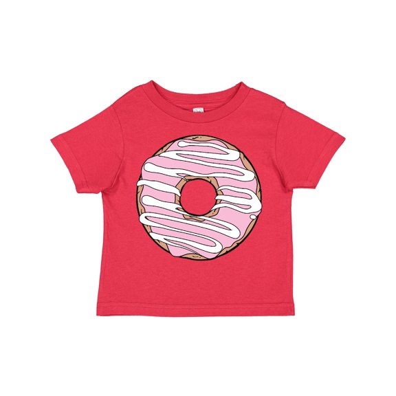 Inktastic Pink Donut, Doughnut, Glaze, Icing, Frosting Boys or Girls Toddler T-Shirt