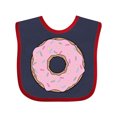 thumbnail image 1 of Inktastic Pink Donut with Sprinkles Boys or Girls Baby Bib, 1 of 4