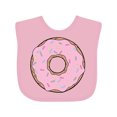thumbnail image 1 of Inktastic Pink Donut with Sprinkles Boys or Girls Baby Bib, 1 of 4