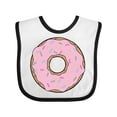 thumbnail image 1 of Inktastic Pink Donut with Sprinkles Boys or Girls Baby Bib, 1 of 4