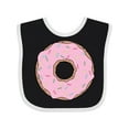thumbnail image 1 of Inktastic Pink Donut with Sprinkles Boys or Girls Baby Bib, 1 of 4