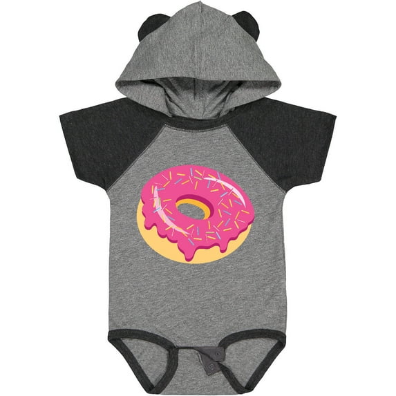 Inktastic Pink Donut with Sprinkles Boys or Girls Baby Bodysuit