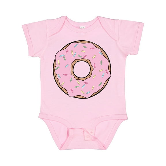 Inktastic Pink Donut with Sprinkles Boys or Girls Baby Bodysuit