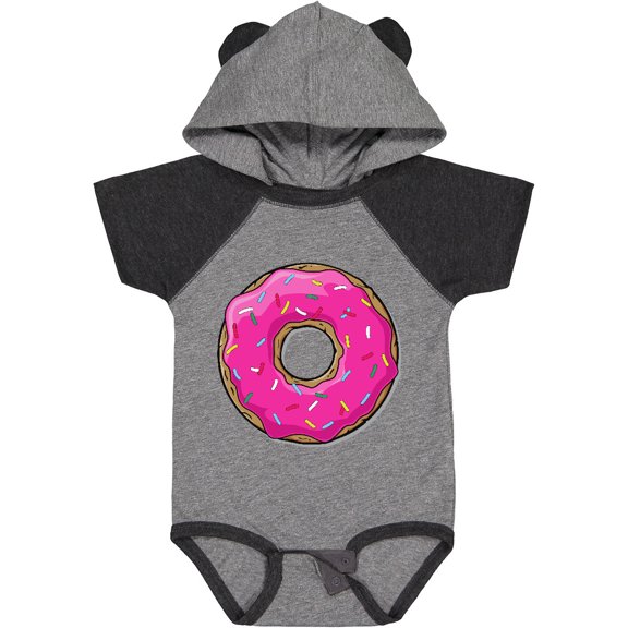 Inktastic Pink Donut with Sprinkles Boys or Girls Baby Bodysuit