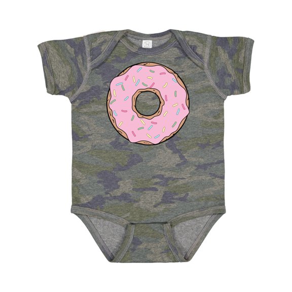 Inktastic Pink Donut with Sprinkles Boys or Girls Baby Bodysuit