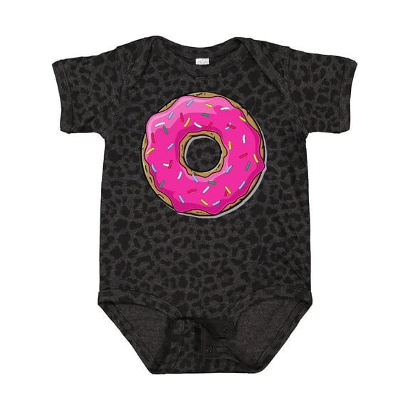 Inktastic Pink Donut with Sprinkles Boys or Girls Baby Bodysuit