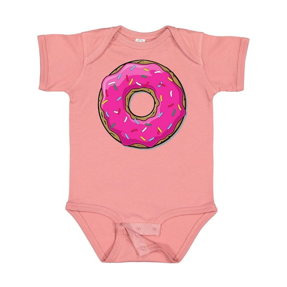 Inktastic Pink Donut with Sprinkles Boys or Girls Baby Bodysuit