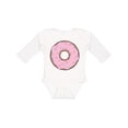 thumbnail image 1 of Inktastic Pink Donut with Sprinkles Boys or Girls Long Sleeve Baby Bodysuit, 1 of 5