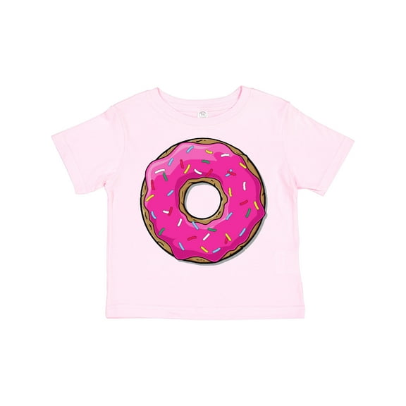 Inktastic Pink Donut with Sprinkles Boys or Girls Toddler T-Shirt
