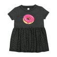 thumbnail image 1 of Inktastic Pink Donut with Sprinkles Girls Baby Dress, 1 of 5