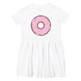 thumbnail image 1 of Inktastic Pink Donut with Sprinkles Girls Toddler Dress, 1 of 5