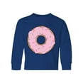 thumbnail image 1 of Inktastic Pink Donut with Sprinkles Long Sleeve Youth T-Shirt, 1 of 5