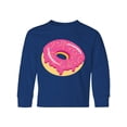 thumbnail image 1 of Inktastic Pink Donut with Sprinkles Long Sleeve Youth T-Shirt, 1 of 5