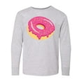 thumbnail image 1 of Inktastic Pink Donut with Sprinkles Long Sleeve Youth T-Shirt, 1 of 5