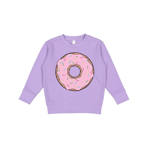 Inktastic Pink Donut with Sprinkles Toddler Sweatshirt