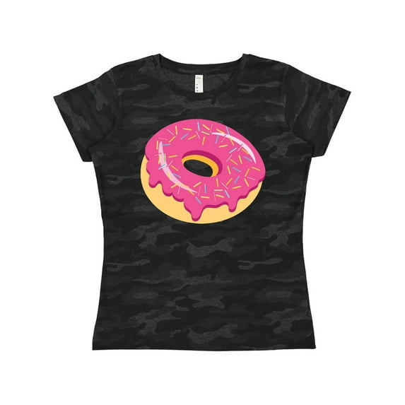 Inktastic Pink Donut with Sprinkles Women's T-Shirt