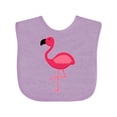 thumbnail image 1 of Inktastic Pink Flamingo Boys or Girls Baby Bib, 1 of 4