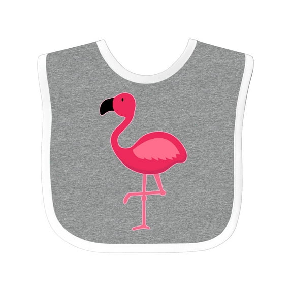Inktastic Pink Flamingo Boys or Girls Baby Bib