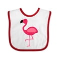 thumbnail image 1 of Inktastic Pink Flamingo Boys or Girls Baby Bib, 1 of 4