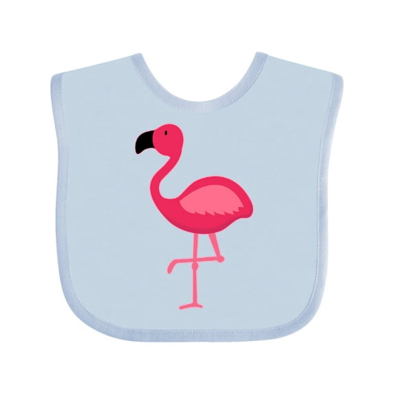Inktastic Pink Flamingo Boys or Girls Baby Bib