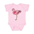 thumbnail image 1 of Inktastic Pink Flamingo Boys or Girls Baby Bodysuit, 1 of 5