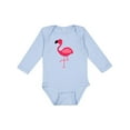 thumbnail image 1 of Inktastic Pink Flamingo Boys or Girls Long Sleeve Baby Bodysuit, 1 of 5