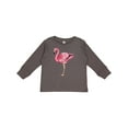 thumbnail image 1 of Inktastic Pink Flamingo Boys or Girls Long Sleeve Toddler T-Shirt, 1 of 5