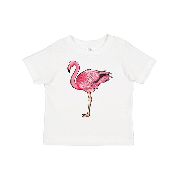 Inktastic Pink Flamingo Boys or Girls Toddler T-Shirt