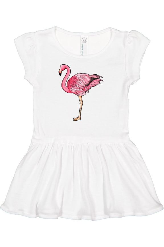 Pink Flamingo Girls Baby Dress