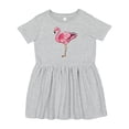 thumbnail image 1 of Inktastic Pink Flamingo Girls Toddler Dress, 1 of 5