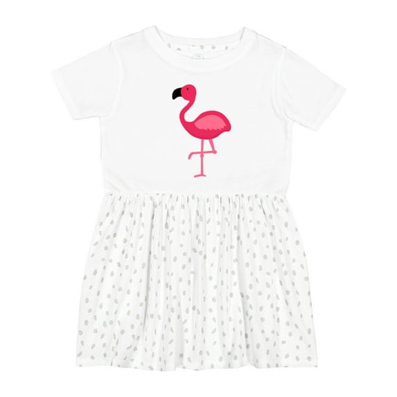 Inktastic Pink Flamingo Girls Toddler Dress
