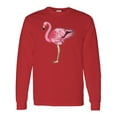 thumbnail image 1 of Inktastic Pink Flamingo Long Sleeve T-Shirt, 1 of 5