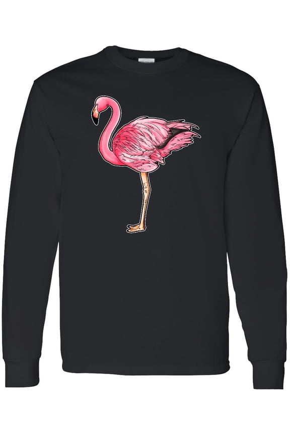 Pink Flamingo Long Sleeve T-Shirt