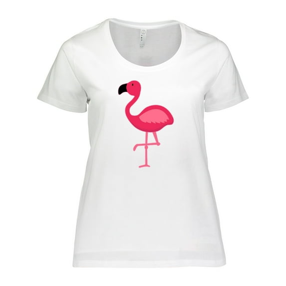 Inktastic Pink Flamingo Women's Plus Size T-Shirt