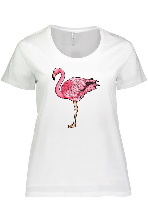 Pink Flamingo Women's Plus Size T-Shirt