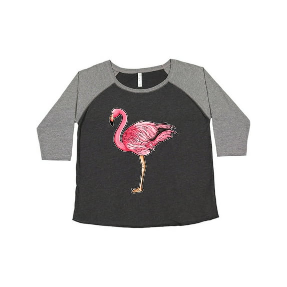 Inktastic Pink Flamingo Women's Plus Size T-Shirt