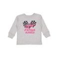 thumbnail image 1 of Inktastic Pink Future Racer Boys or Girls Long Sleeve Toddler T-Shirt, 1 of 5