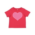 thumbnail image 1 of Inktastic Pink Heart (Stitch Border) Girls Baby T-Shirt, 1 of 5