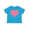 thumbnail image 1 of Inktastic Pink Heart (Stitch Border) Girls Baby T-Shirt, 1 of 5