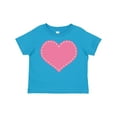 thumbnail image 1 of Inktastic Pink Heart (stitch Border) Girls Toddler T-Shirt, 1 of 5