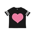 thumbnail image 1 of Inktastic Pink Heart (stitch Border) Girls Toddler T-Shirt, 1 of 5
