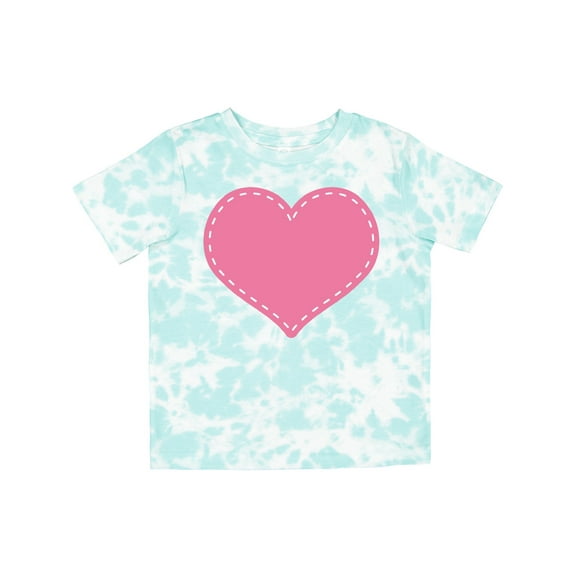 Inktastic Pink Heart (stitch Border) Girls Toddler T-Shirt