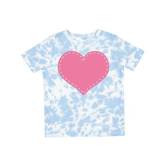 Inktastic Pink Heart (stitch Border) Girls Toddler T-Shirt