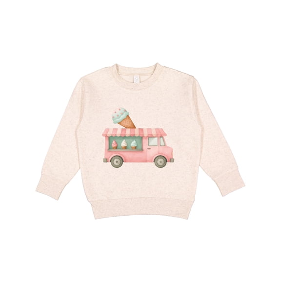 Inktastic Pink Ice Cream Truck Toddler Sweatshirt