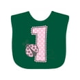 thumbnail image 1 of Inktastic Pink Ladybug 1st Birthday Girls Baby Bib, 1 of 4