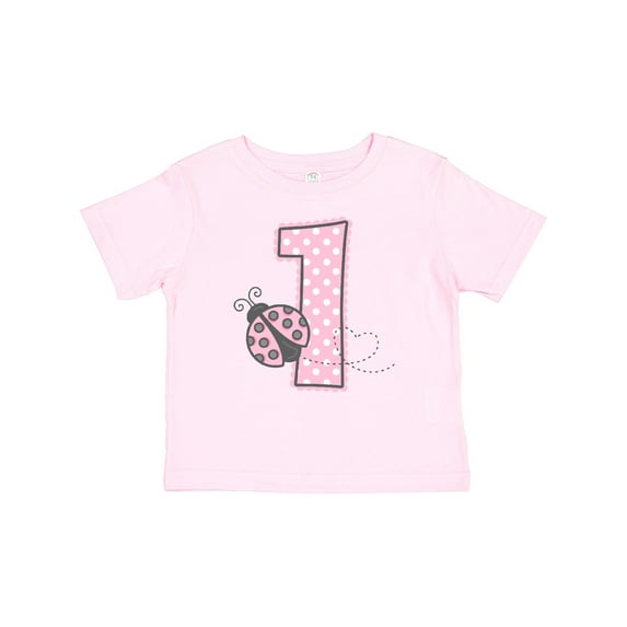 Inktastic Pink Ladybug 1st Birthday Girls Baby T-Shirt