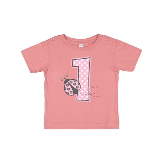 Inktastic Pink Ladybug 1st Birthday Girls Baby T-Shirt