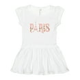 thumbnail image 1 of Inktastic Pink Paris Eiffel Tower with Flowers Girls Toddler Dress, 1 of 5